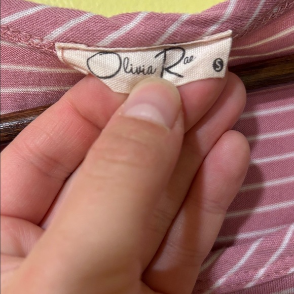 Pink Striped TShirt Dress - Picture 3 of 3